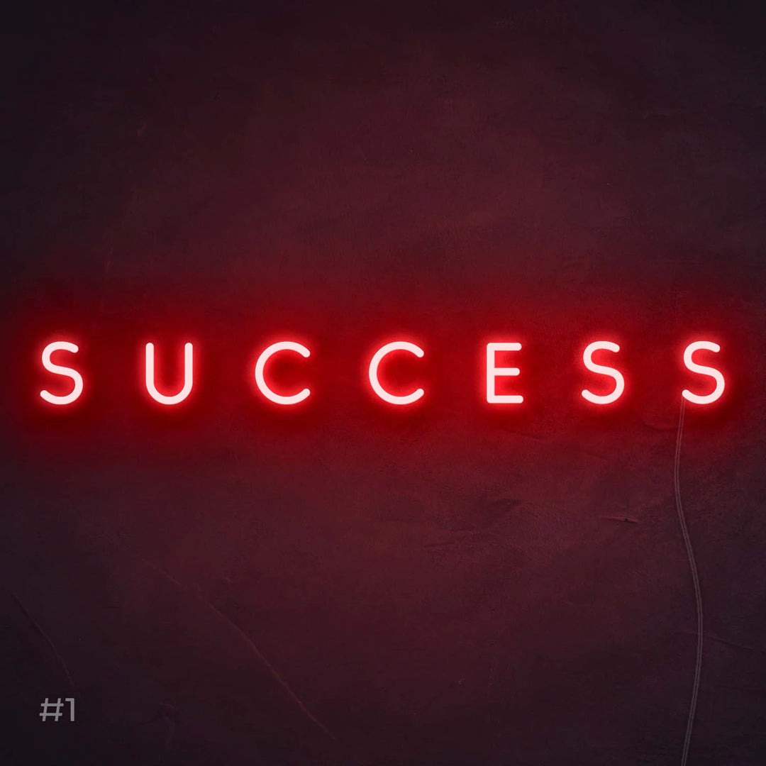 Success Néon Personnalisé | Enseigne LED Au Maroc – MyNeonClub