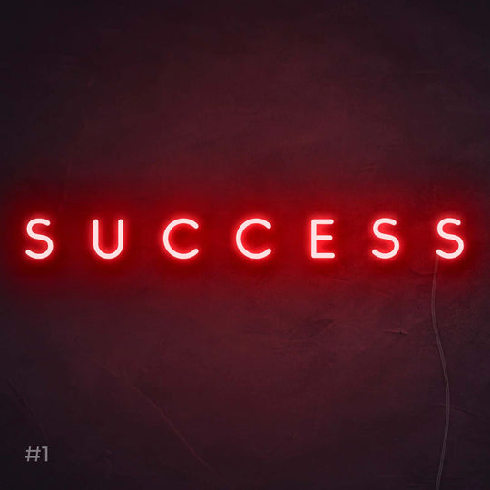 Success Néon Personnalisé | Enseigne LED Au Maroc – MyNeonClub