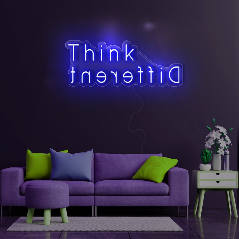 Think Different Néon Personnalisé | Enseigne LED Au Maroc – MyNeonClub