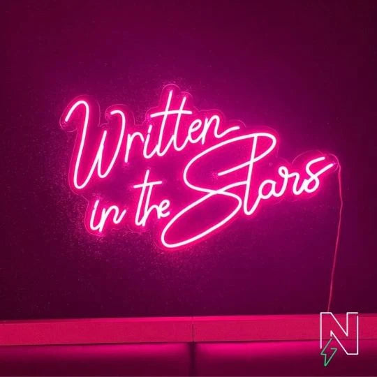 Written In The Stars Néon Personnalisé | Enseigne LED Au Maroc – MyNeonClub