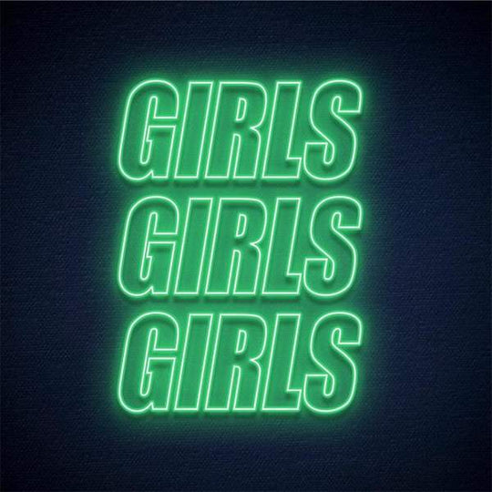 GIRLS GIRLS GIRLS Néon Personnalisé | Enseigne LED Au Maroc – MyNeonClub