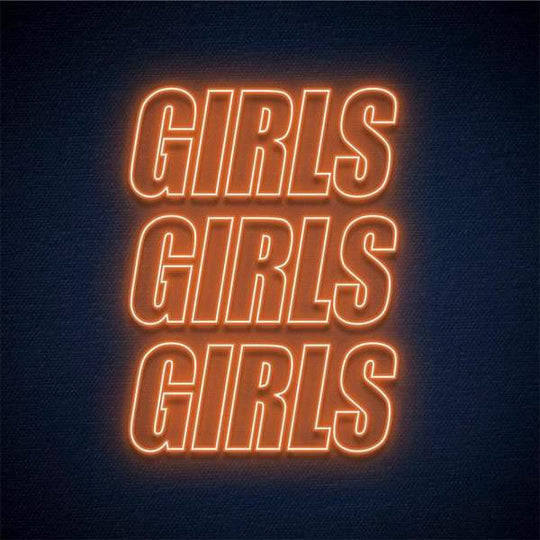 GIRLS GIRLS GIRLS Néon Personnalisé | Enseigne LED Au Maroc – MyNeonClub