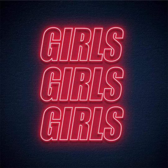 GIRLS GIRLS GIRLS Néon Personnalisé | Enseigne LED Au Maroc – MyNeonClub