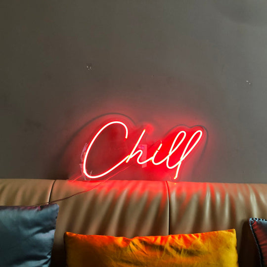 Chill Néon Personnalisé | Enseigne LED Au Maroc – MyNeonClub