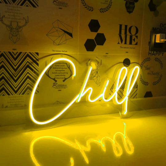 Chill Néon Personnalisé | Enseigne LED Au Maroc – MyNeonClub
