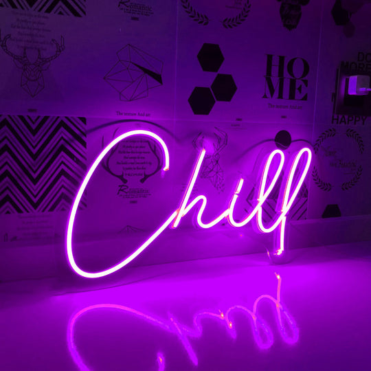 Chill Néon Personnalisé | Enseigne LED Au Maroc – MyNeonClub