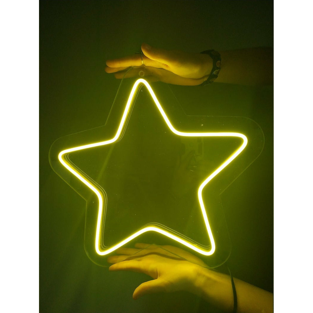 Etoile-Star Néon Personnalisé | Enseigne LED Au Maroc – MyNeonClub