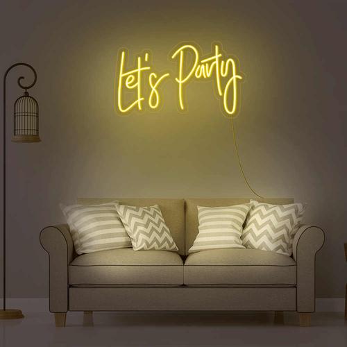 LET'S PARTY Néon Personnalisé | Enseigne LED Au Maroc – MyNeonClub
