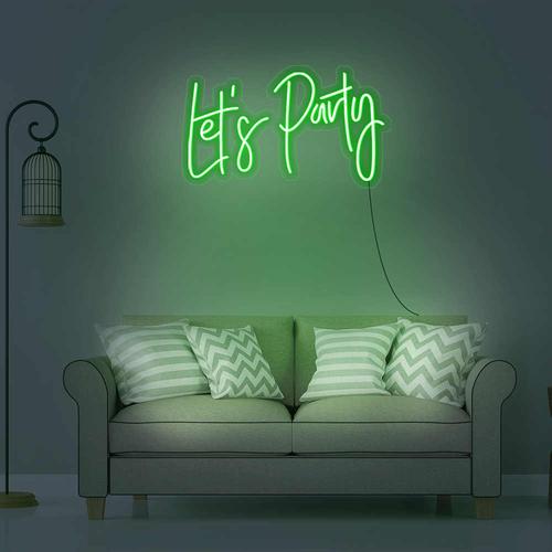 LET'S PARTY Néon Personnalisé | Enseigne LED Au Maroc – MyNeonClub