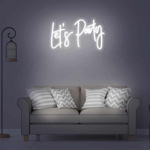 LET'S PARTY Néon Personnalisé | Enseigne LED Au Maroc – MyNeonClub