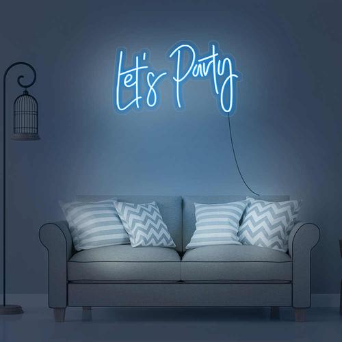 LET'S PARTY Néon Personnalisé | Enseigne LED Au Maroc – MyNeonClub