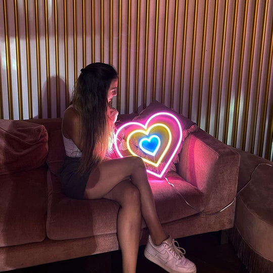 infinity hearts Néon Personnalisé | Enseigne LED Au Maroc – MyNeonClub