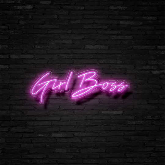 Girl Boss Néon Personnalisé | Enseigne LED Au Maroc – MyNeonClub