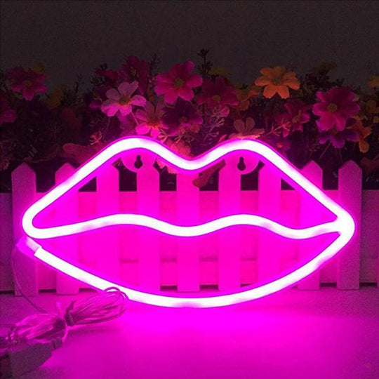 LIPS Néon Personnalisé | Enseigne LED Au Maroc – MyNeonClub